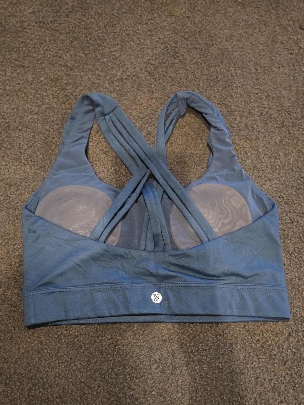 Victoria's Secret Slate Blue Strappy Sports Bra